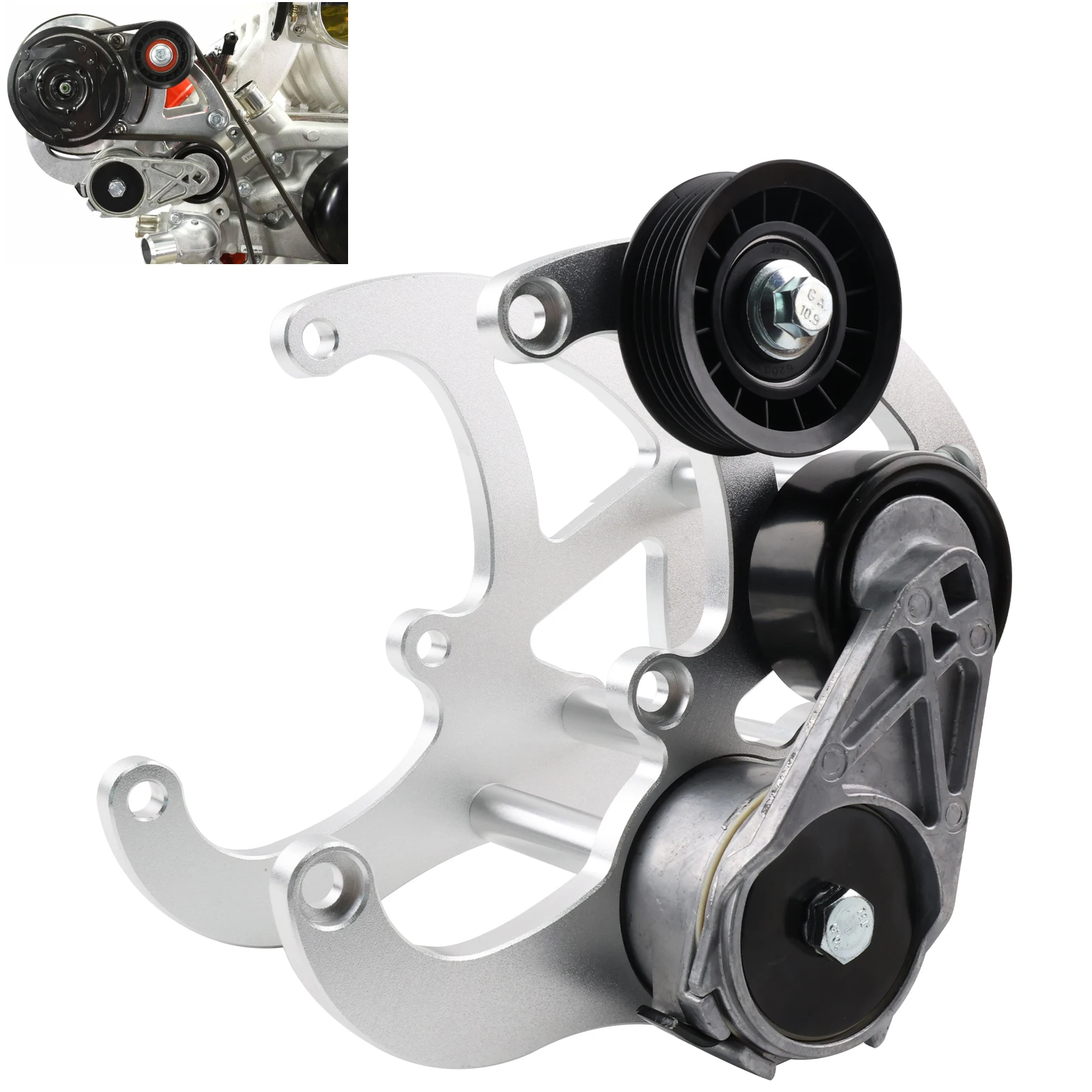 Soporte compresor A/C camión Chevrolet LS – Palanquilla reforzada