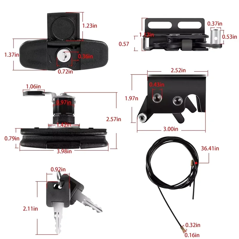 Manija giratoria tapa camión AEF3-113436 compatible Leer 100XQ - imagen 5
