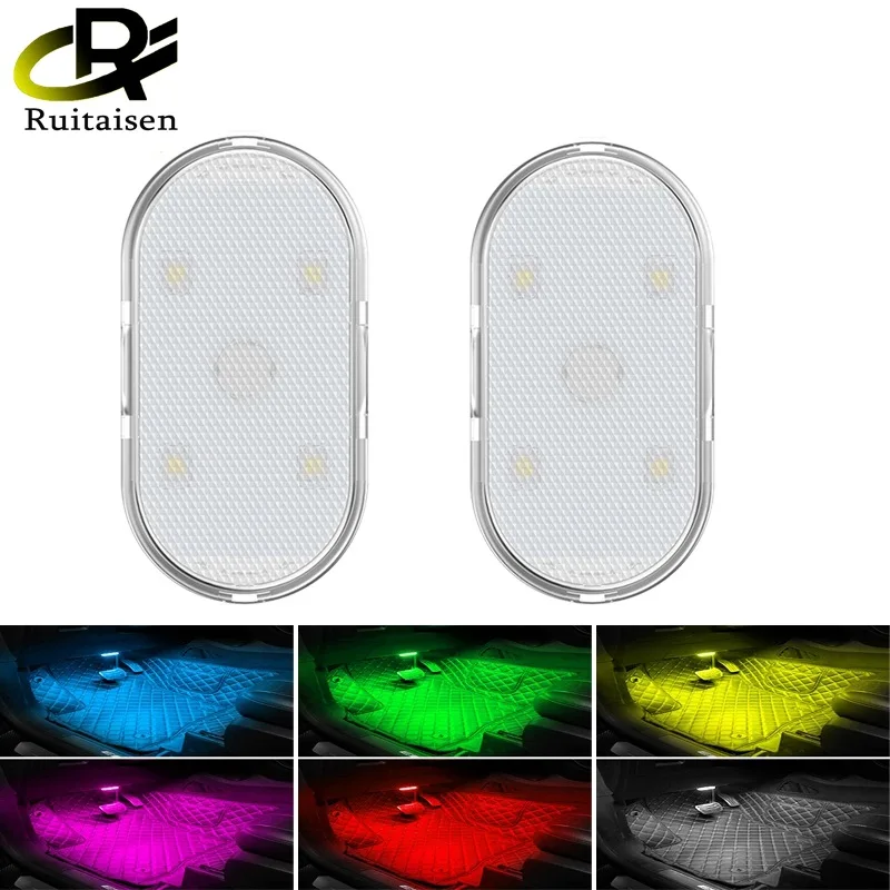 Luz ambiental LED táctil USB inalámbrica para coche y maletero