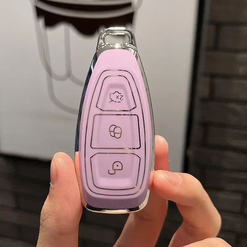 Protector de carcasa para coche Fob para Ford Fiesta Focus 3 4 Mondeo Ecosport Kuga Focus ST TPU funda para llave inteligente remota de coche Accesorios - imagen 4