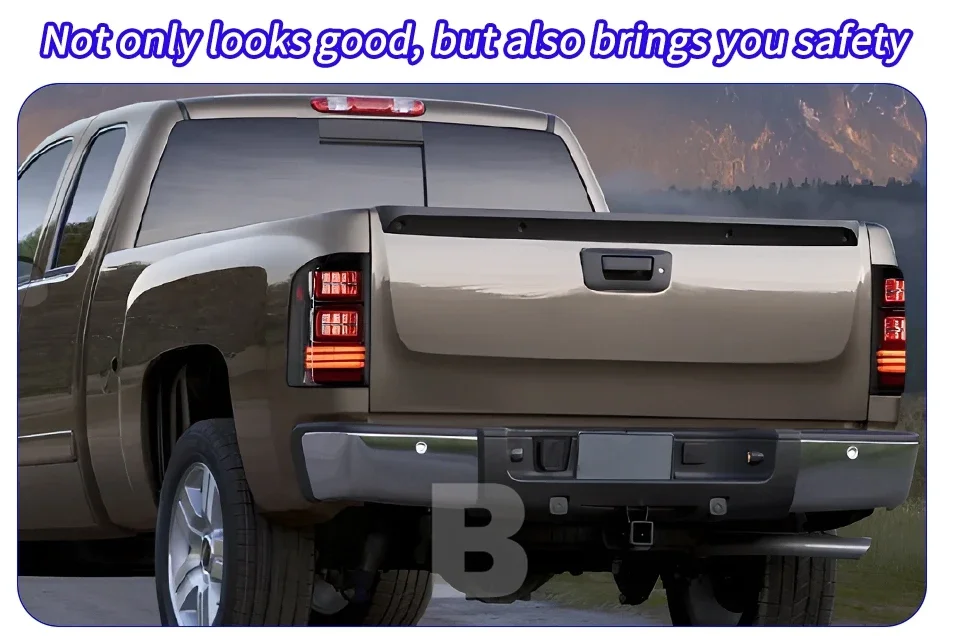 Luces traseras LED KGKB para Chevrolet Silverado