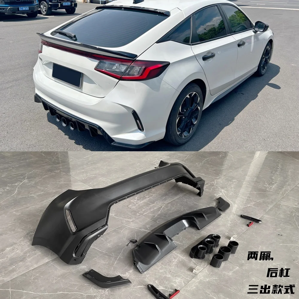 Difusor trasero sin pintar para Honda Civic XI (2021-2024)