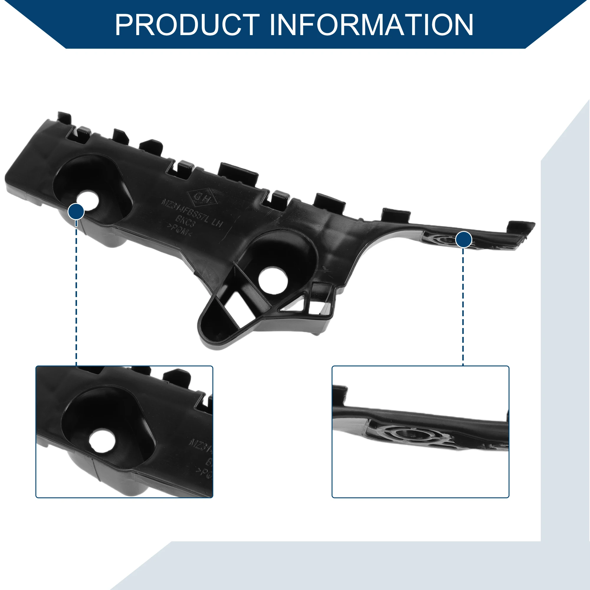 BHN1500U1E Soporte parachoques delantero izquierda Mazda 3 2014-2018 - imagen 4