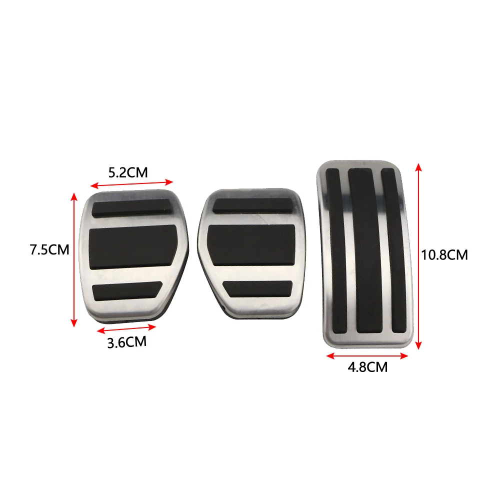 Para Peugeot 207 301 307 208 2008 308 408 para CITROEN C3 C4 para DS 3 4 6 DS3 DS4 DS6 pedales de coche almohadillas cubierta de Pedal Accesorios - imagen 5
