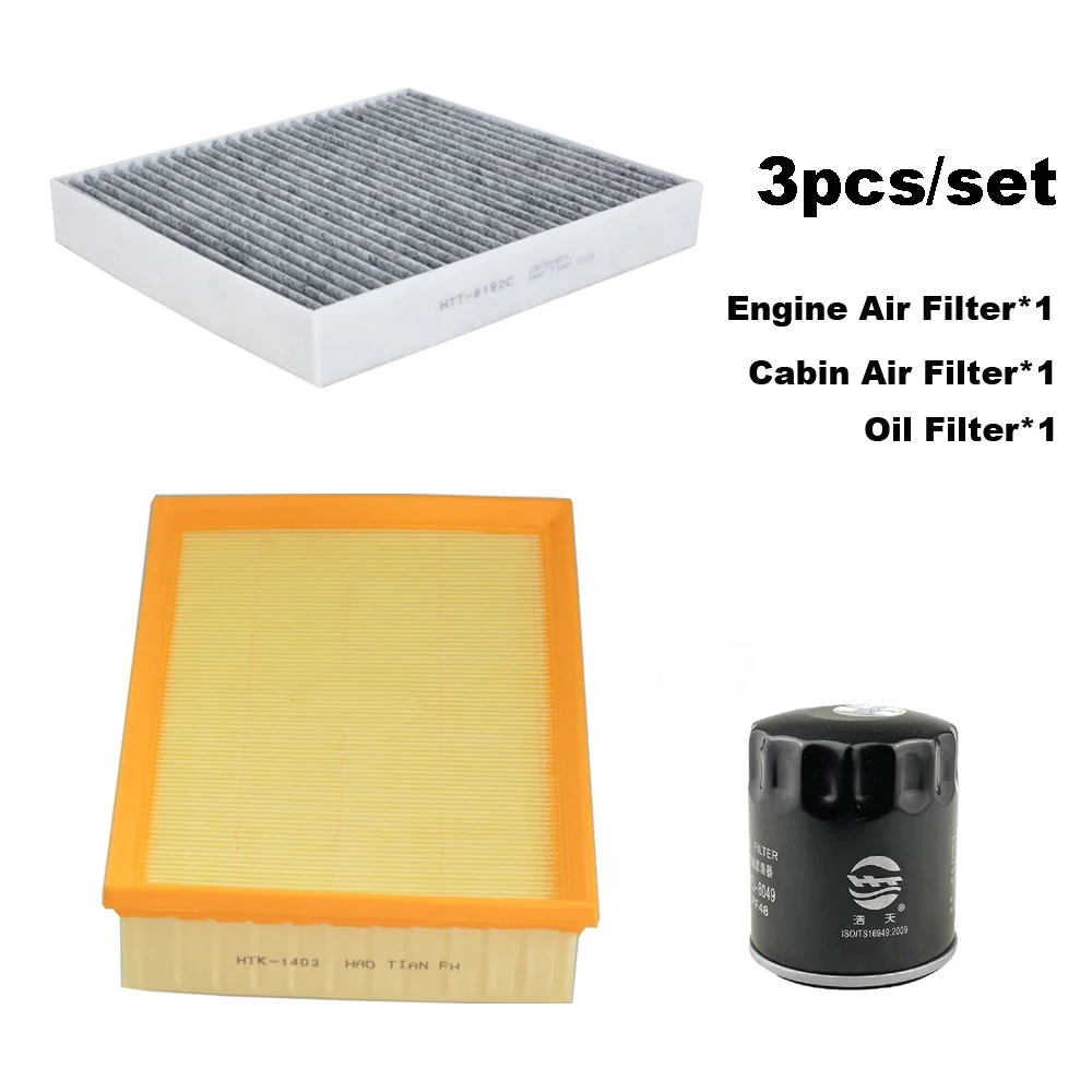 Juego 3 filtros motor/cabina/aceite Wuling Victory / Kaijie 1.5T