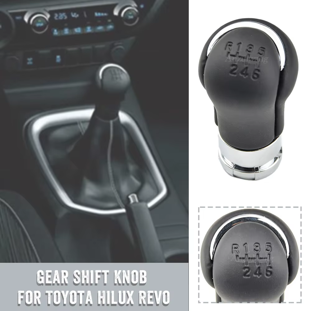 Perilla palanca de cambios manual de 6 velocidades para Toyota Hilux Revo 2015-2020 - imagen 2