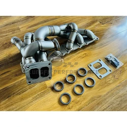 Colector de escape KUNGFU T4 twin scroll para BMW N54 335i y 135i