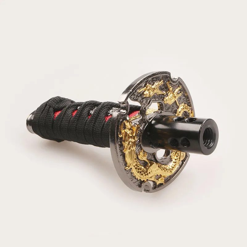 Pomo de cambio Katana Samurai dorado para coche - imagen 3