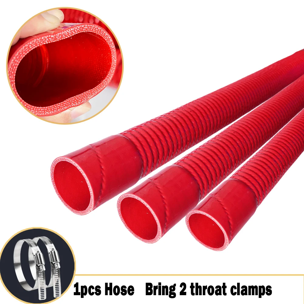 Manguito de intercooler de silicona reforzado rojo, 16-110 mm - imagen 4