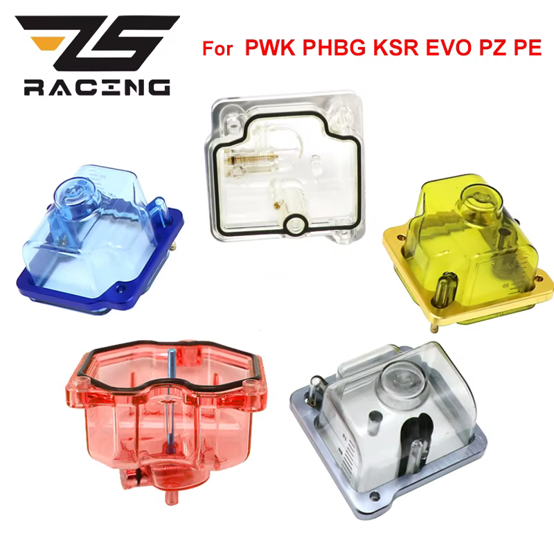 ZS Racing Cuba de flotador transparente para carburadores PWK/PHBG