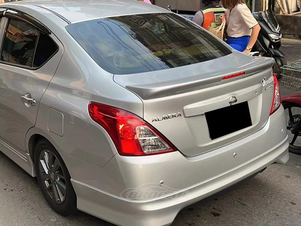 Alerón de maletero ABS negro brillante para Nissan Versa 2011-2017 - imagen 4