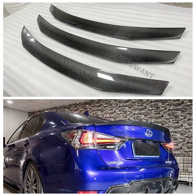 Para LEXUS GS GS350 GS300 GS450 Spoiler 2013 - 2016 Material de alta calidad Kits de carrocería de maletero trasero de ala trasera negra brillante - imagen 5