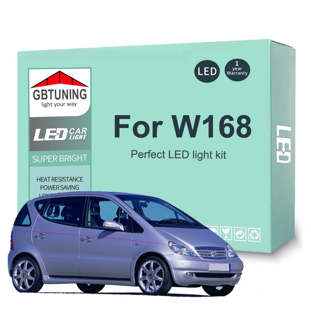 Luces LED CANBUS para interior y matrícula Mercedes-Benz Clase A W168