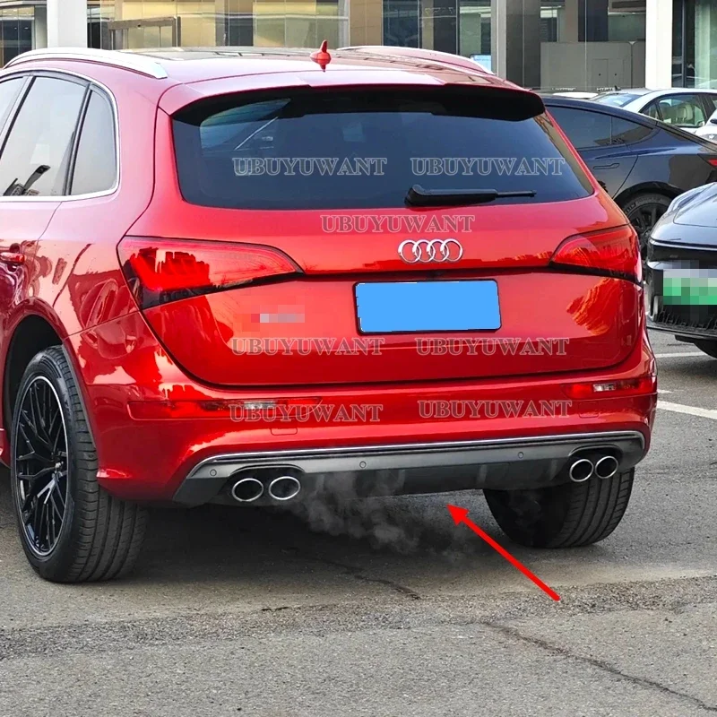 Difusor trasero con protector de labio negro carbono Audi Q5 2009-2018 - imagen 2