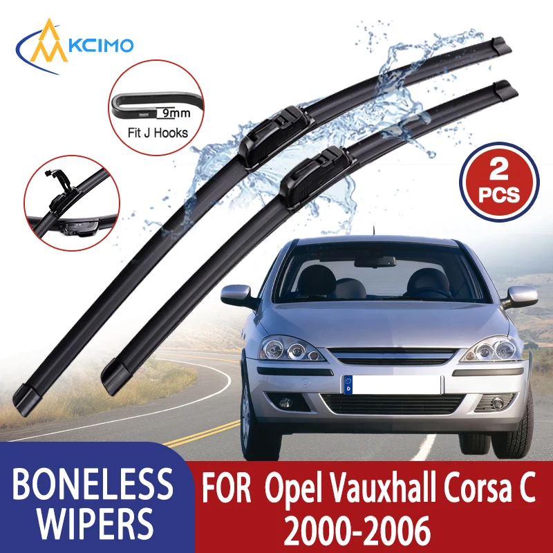 Limpiaparabrisas sin hueso tipo U silencioso para Opel Corsa C