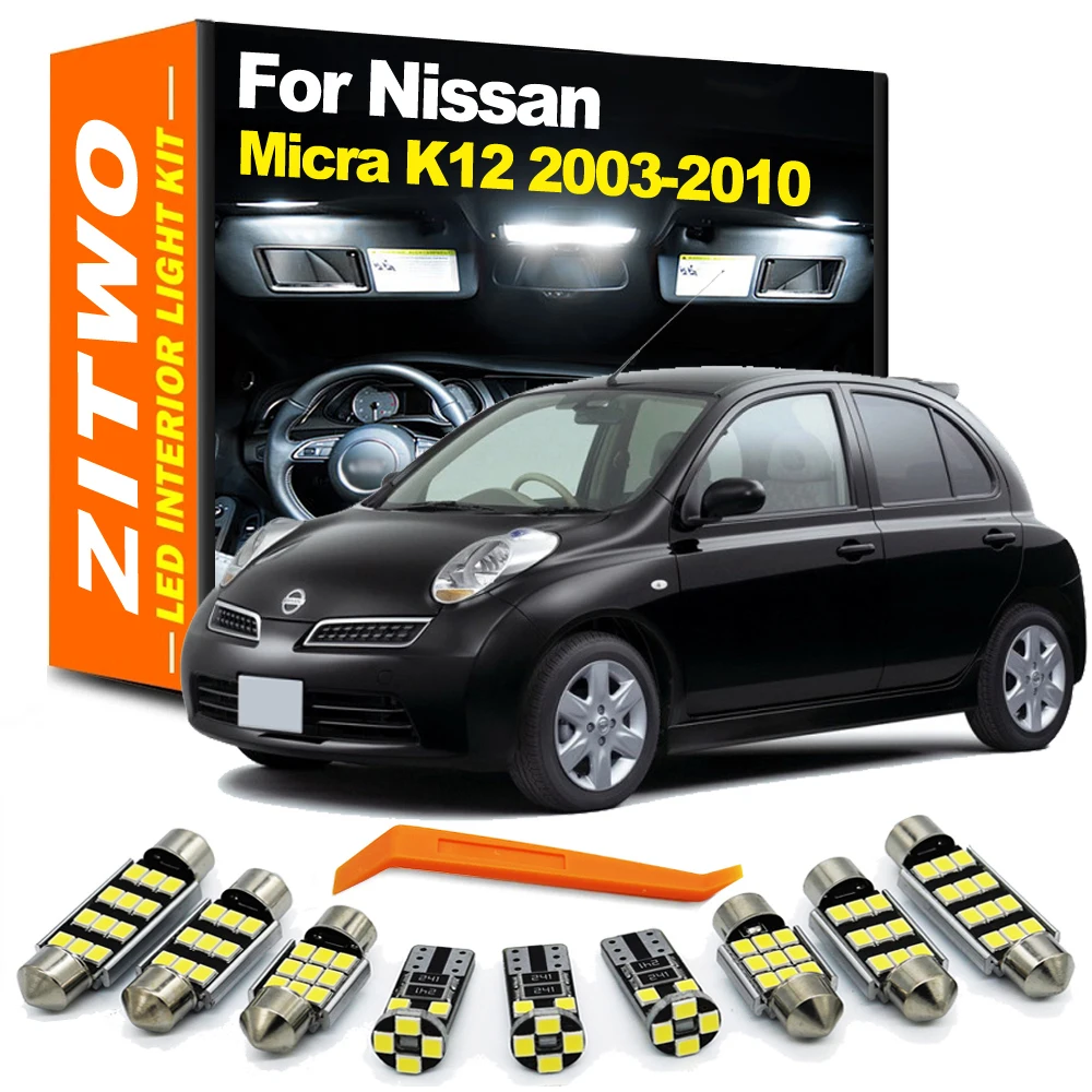 Kit bombillas LED interior ZITWO - Nissan Micra K12 2003-2010