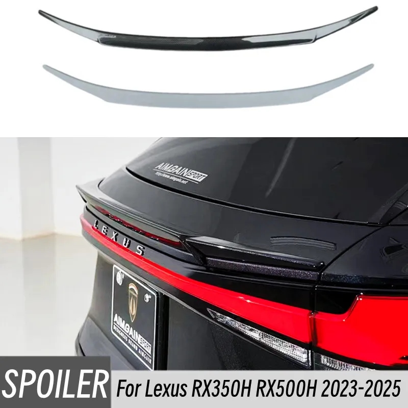 Kit alerón trasero negro estilo carbono Lexus RX350H RX500H 2023-2025