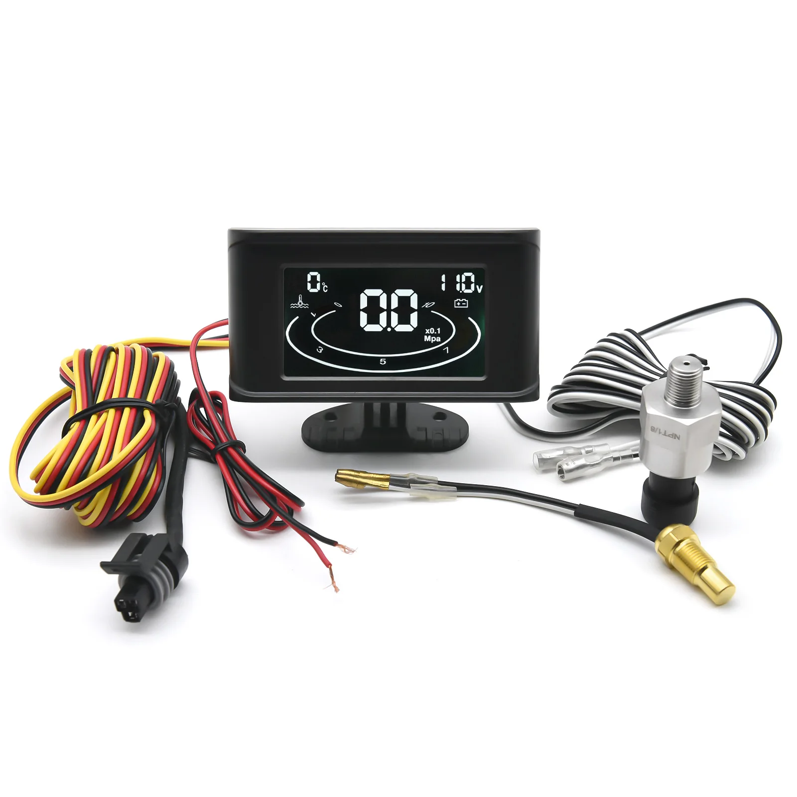 Voltímetro multifunción con temp. agua y presión de aceite LCD - imagen 3