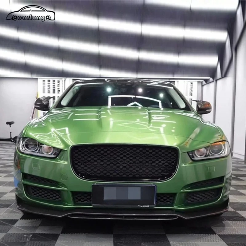 Proveedor profesional, labio delantero doble de alta calidad, adecuado para kits de carrocería de coche de fibra de carbono Jaguar XE XEL - imagen 2