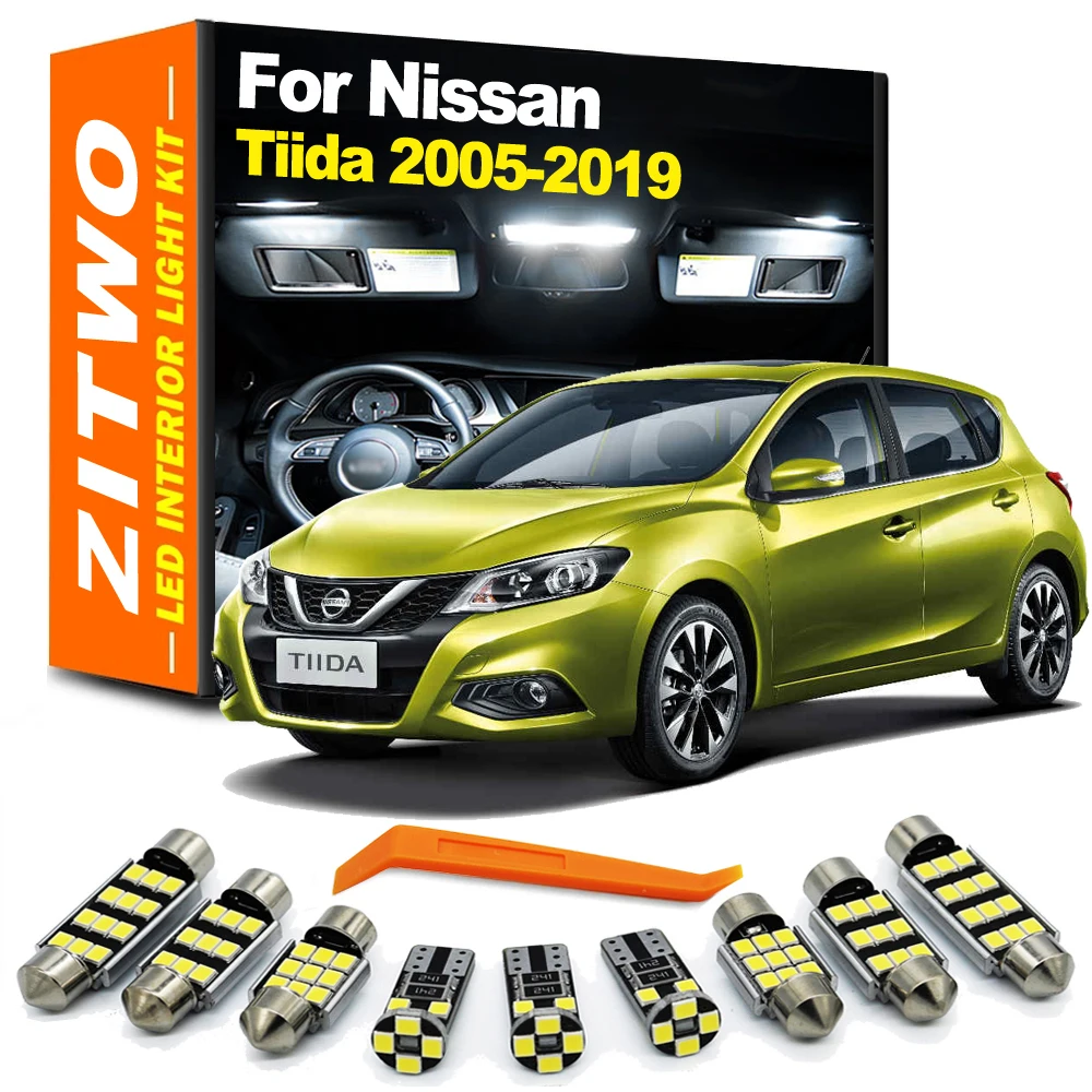 Kit luces LED interior ZITWO para Nissan Tiida C11-C13