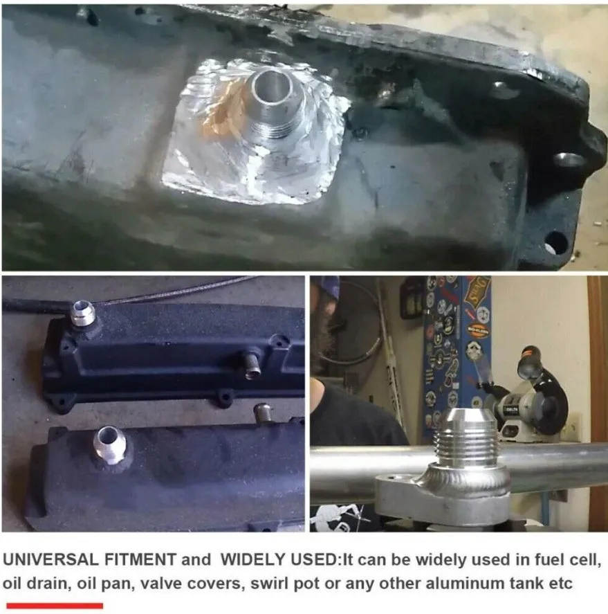 Bung AN con soldadura de aluminio para escape y accesorios - imagen 3