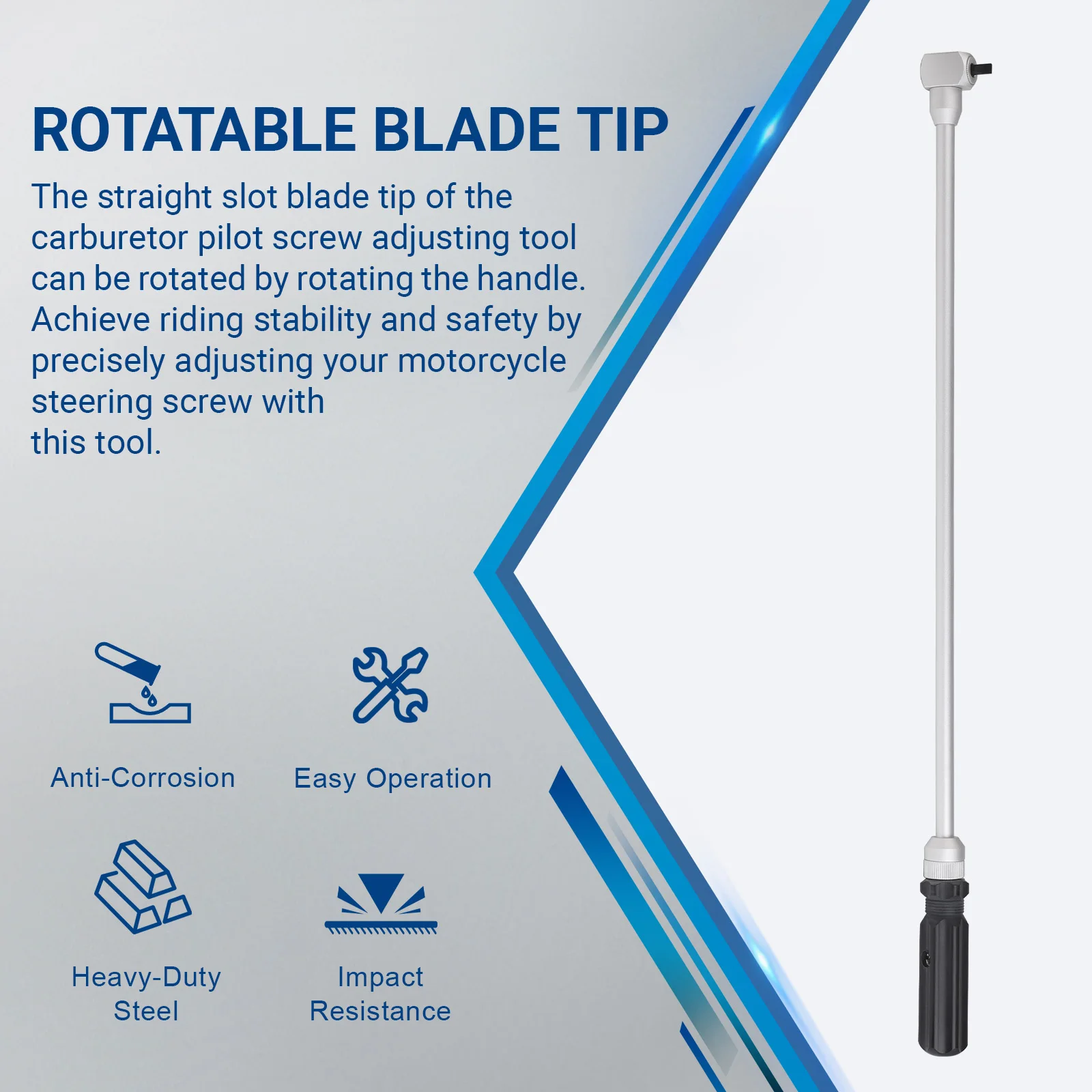 Herramienta angular 90° para ajustar carburadores de moto, ATV y UTV - imagen 4