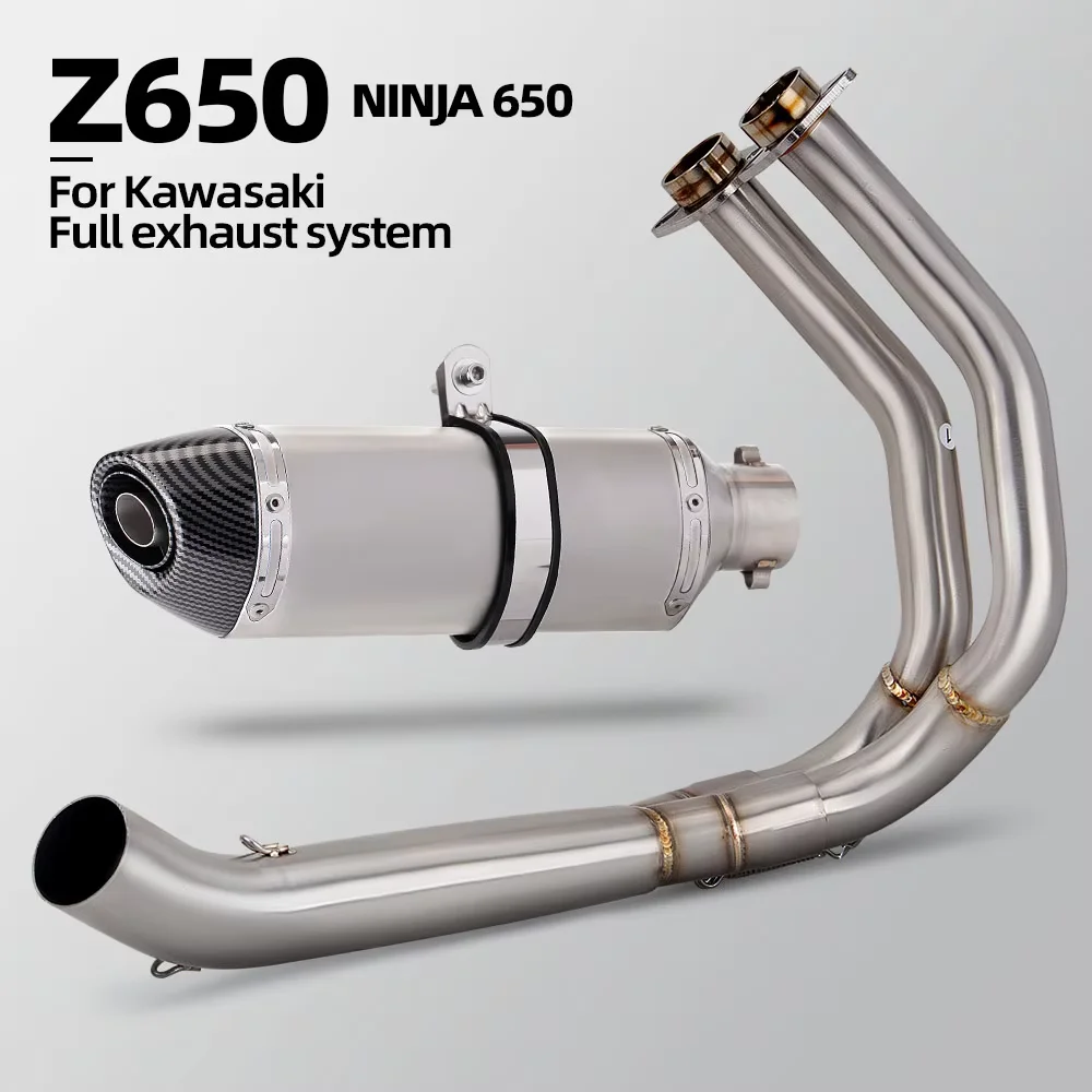Sistema de escape completo R77 tubo frontal DB Killer – Kawasaki Z650