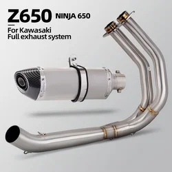 Sistema de escape completo R77 tubo frontal DB Killer – Kawasaki Z650