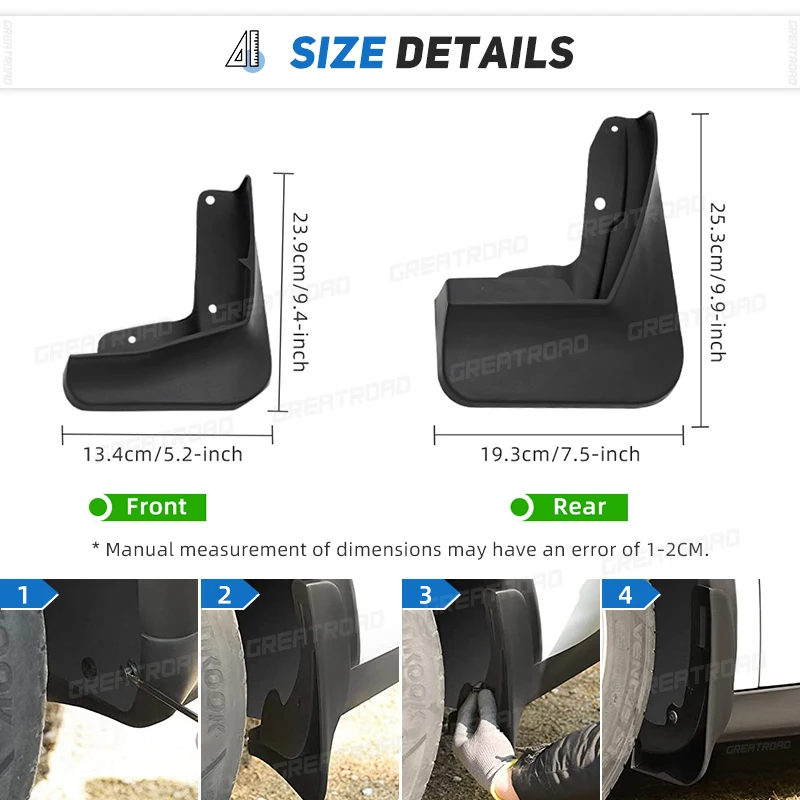 Guardabarros VW Polo MK6 2019-2024 protectores salpicaduras - imagen 3