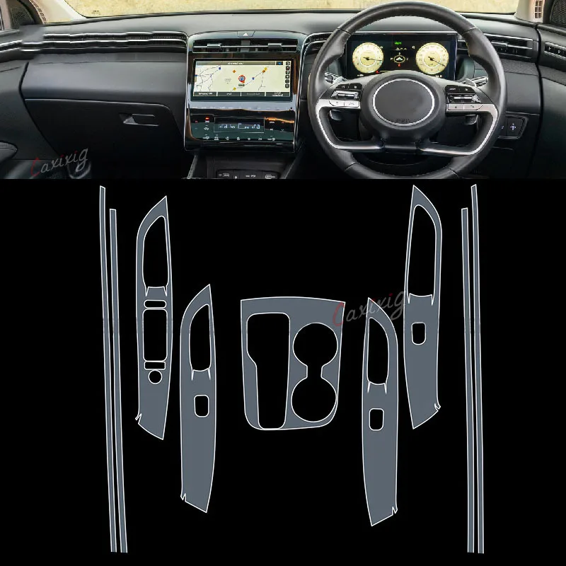 Protector consola central antihuellas TPU Hyundai Tucson NX4 2021-2023 - imagen 3