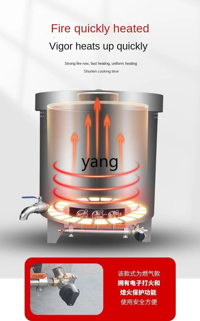 Olla eléctrica de acero inoxidable 304 para carne estofada - imagen 5