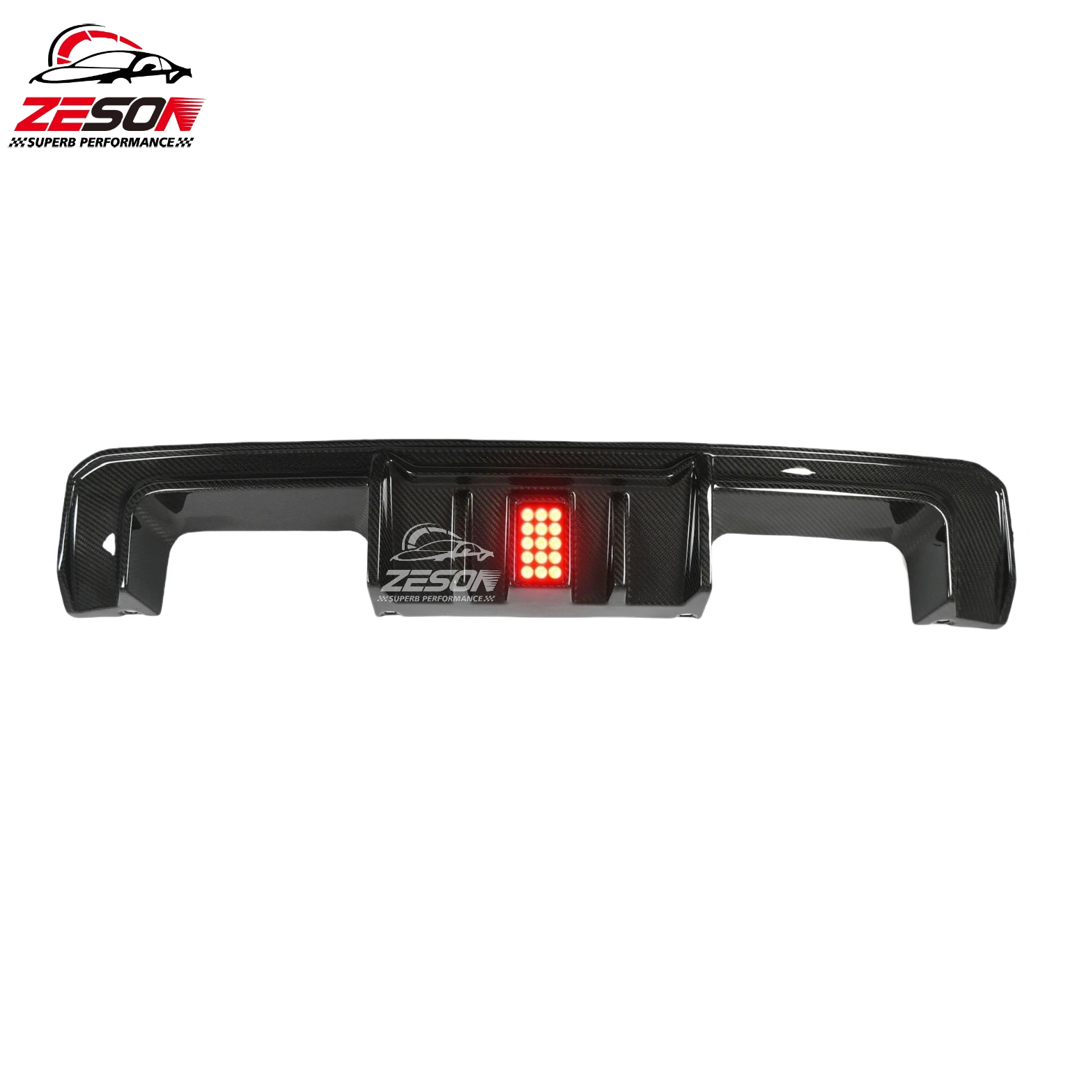 Difusor parachoques trasero carbono BMW M3 M4 G80 G82 - imagen 4
