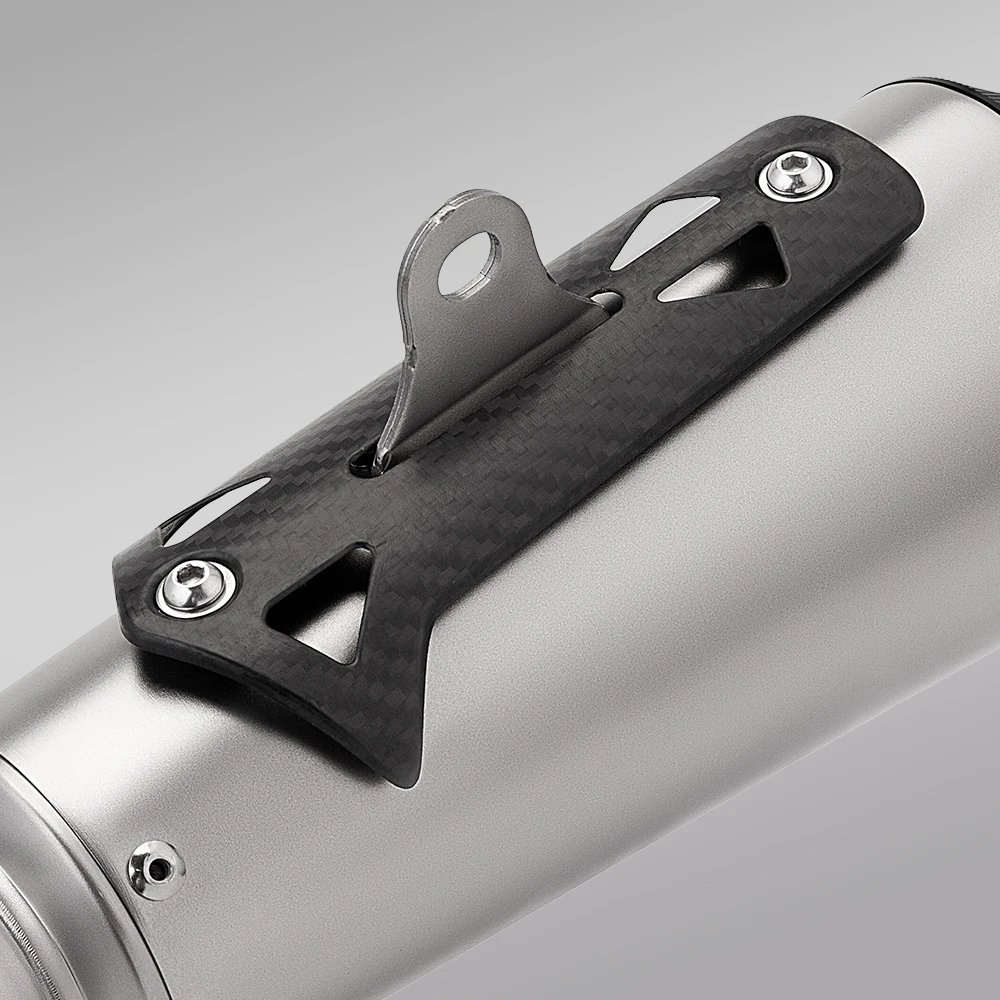 Tubo de Escape 51 mm para motos con silenciador de carreras de carbono - imagen 3