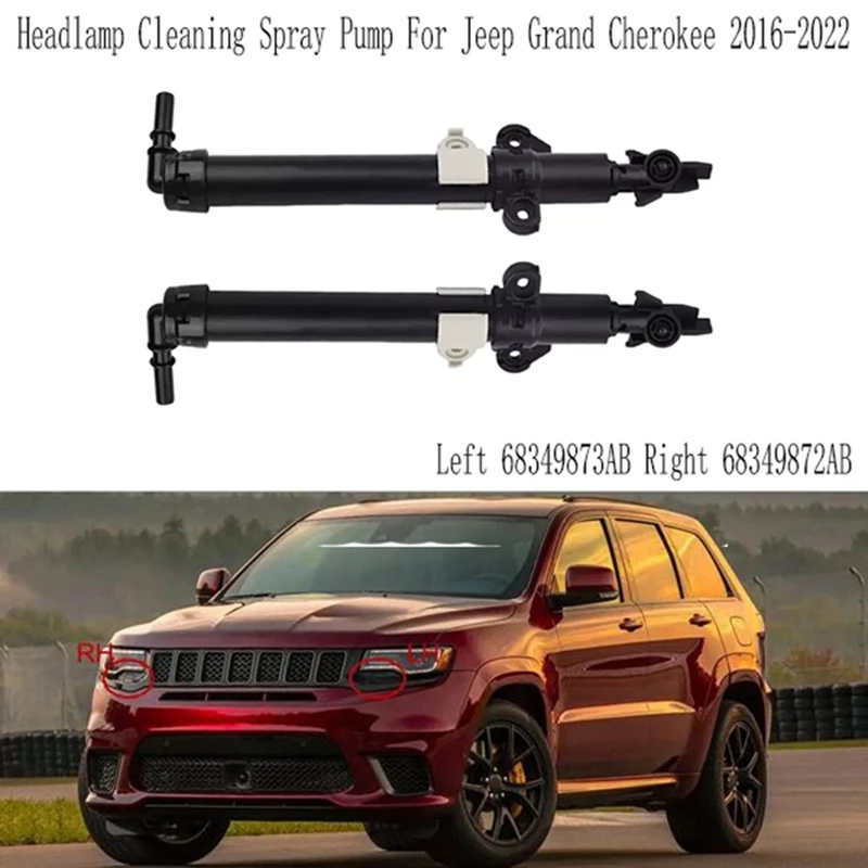 T18C boquilla y bomba limpieza faros Jeep Grand Cherokee 2016-2022