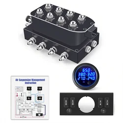 Manómetro presión suspensión neumática con válvula solenoide universal