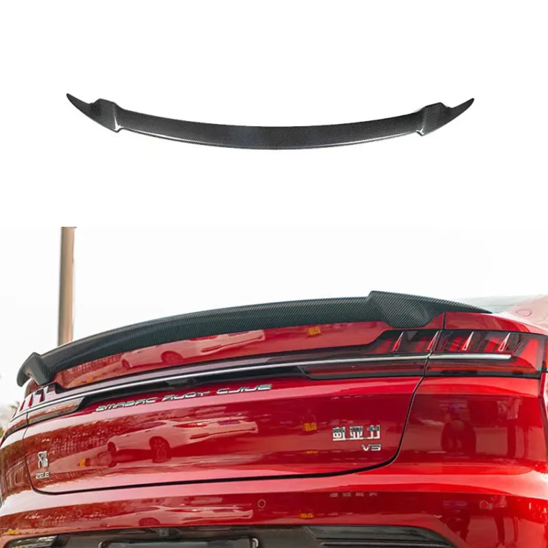 Alerón trasero de carbono estilo pato para BYD Han – Negro - imagen 3