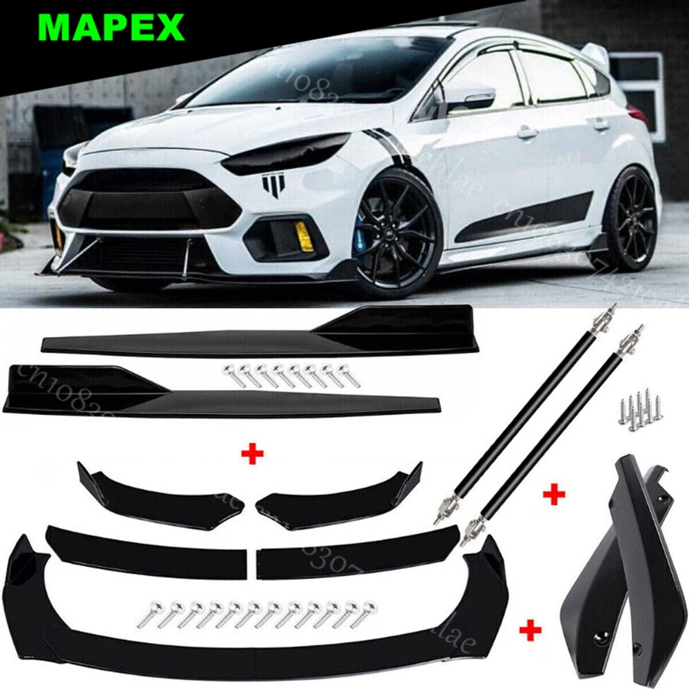 Parachoques delantero tuning con labio y alerón Ford Fiesta SES