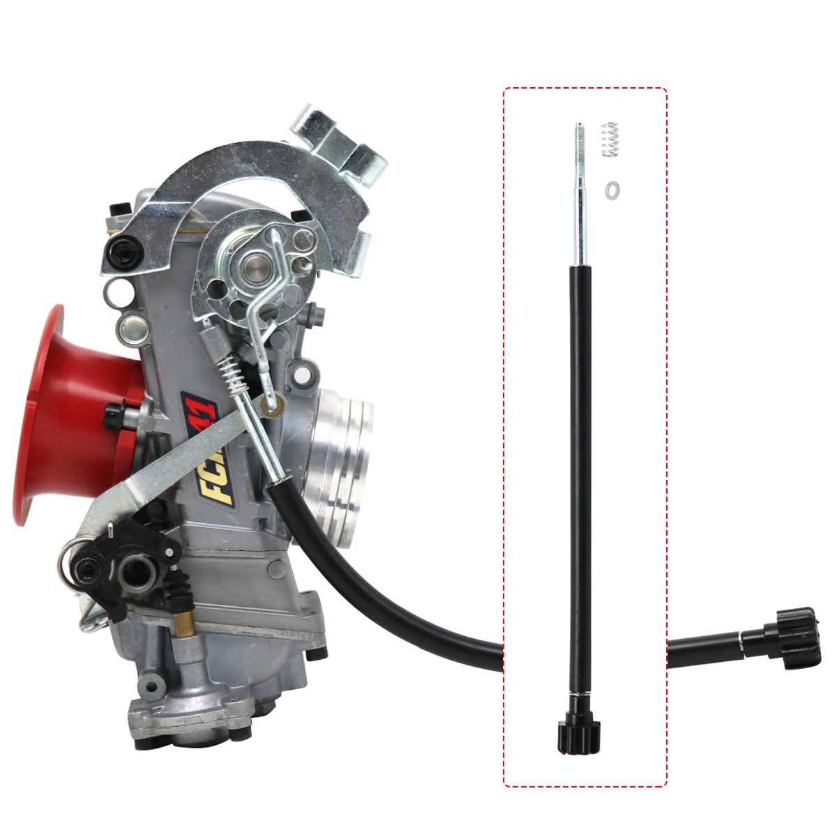 ZSDTRP-tornillo de velocidad de ralentí para carburador Keihin FCR, tornillo Tickover, 9,5 "/13,25"/18,90" - imagen 5