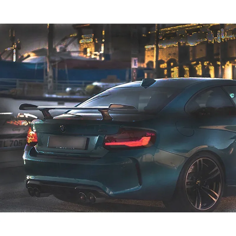 Alerón trasero de fibra de carbono Universal LMP para BMW M3, M4 - imagen 4