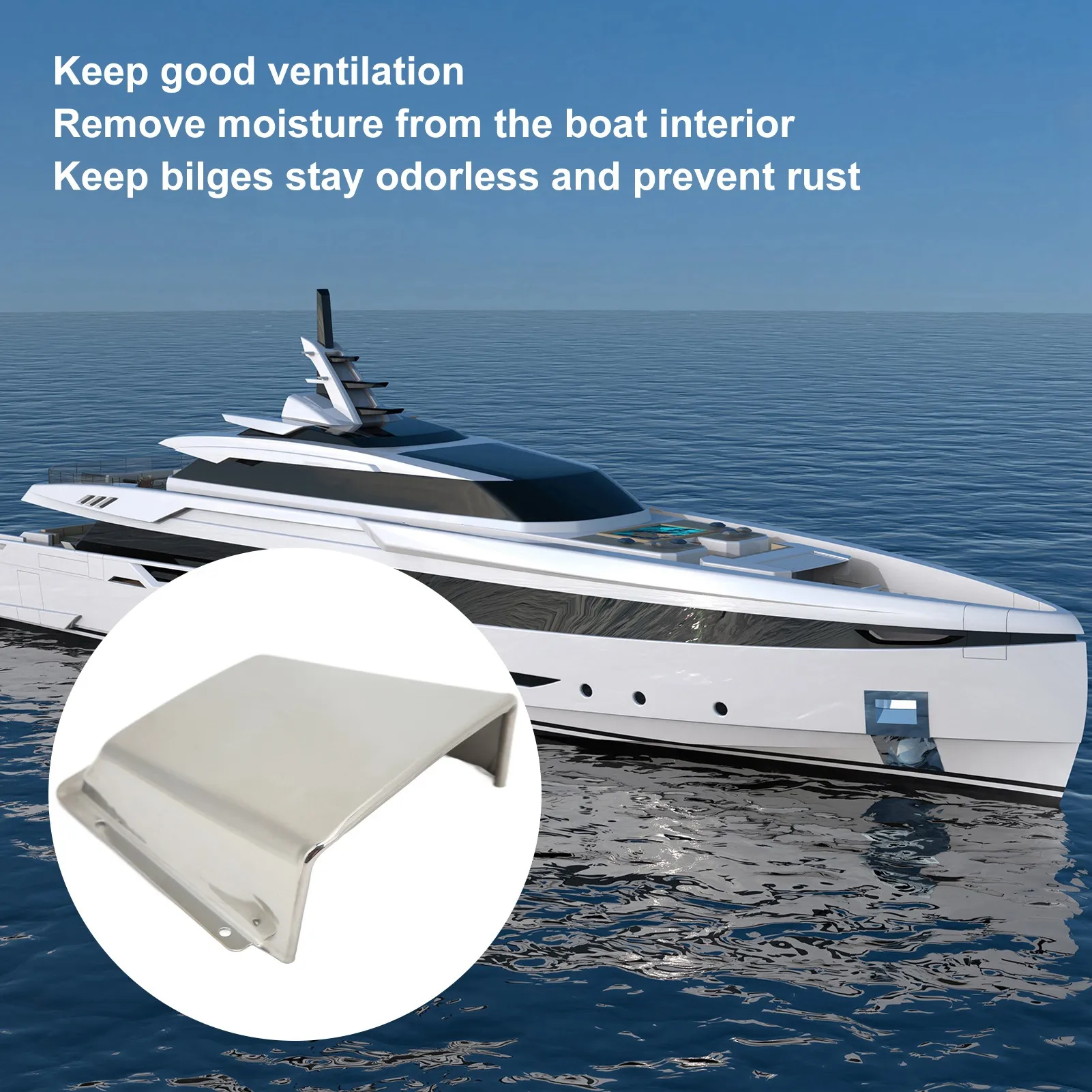 Cubierta ventilación inox 304 base nailon – Barcos y Yates - imagen 4