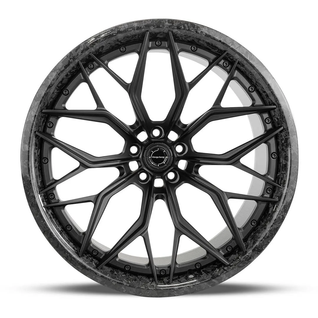 Llanta fibra carbono forjada Real cóncava – Porsche BMW Corvette - imagen 3