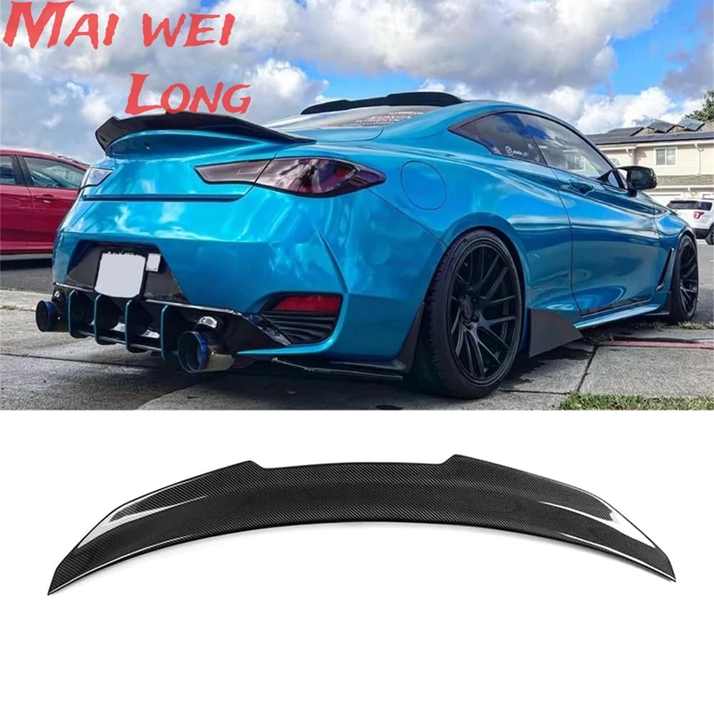 Alerón trasero negro de ABS Infiniti Q60/Q60S 2017-2023 sin pintar - imagen 2