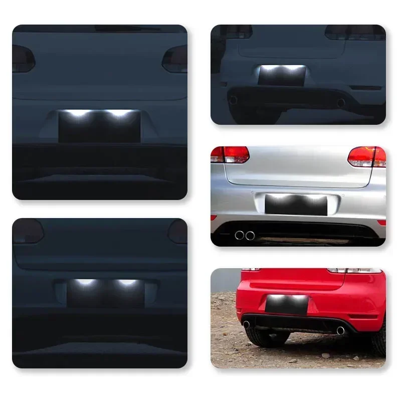 Luces LED de matrícula 12 V para VW Golf, Passat, Seat León e Ibiza - imagen 5