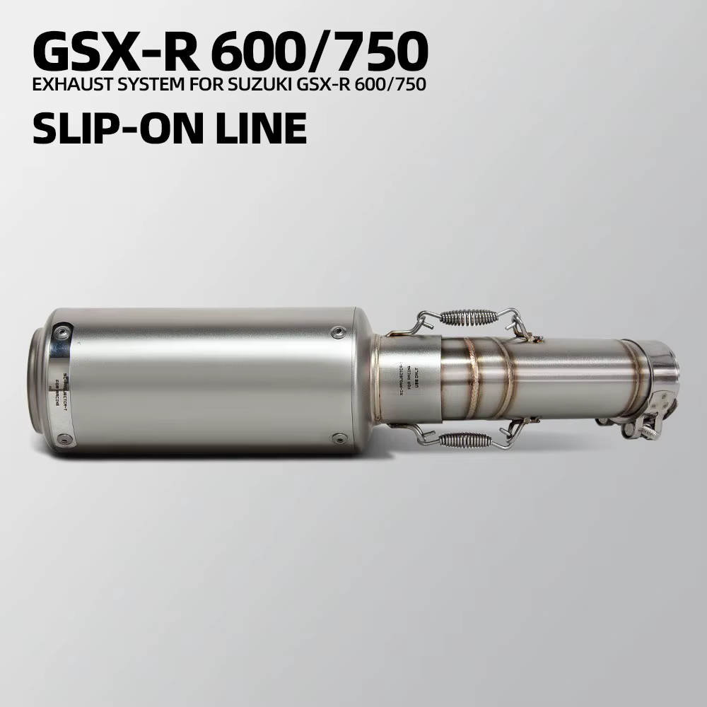 Escape slip-on con tubo medio para Suzuki GSX-R/GSX-S 600/750 - imagen 2