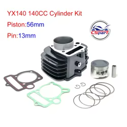 Kit de cilindro YX 140 cc de 56 mm con juntas para YX140