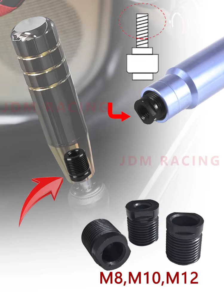 Kit de adaptadores negros para perilla de cambio de marchas