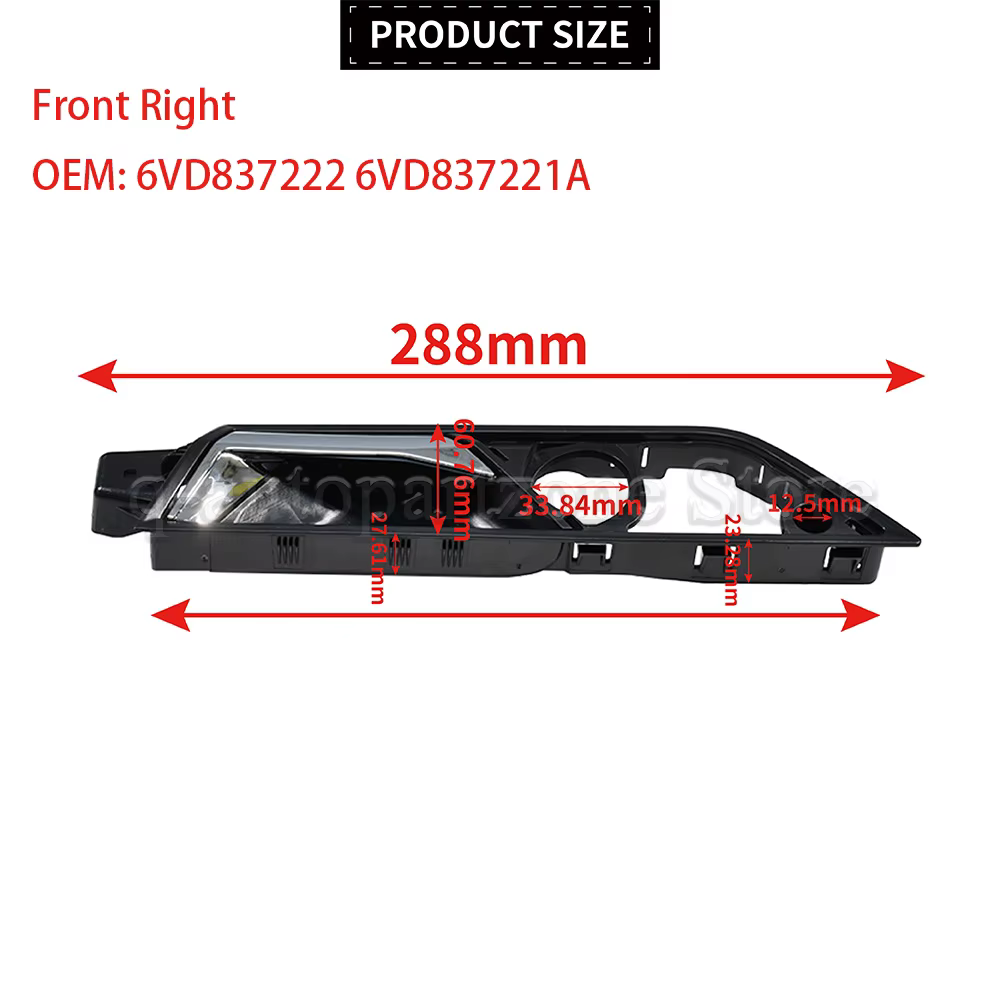 Manija interior automática para Skoda Fabia 2015-2017