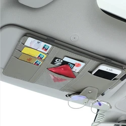 Organizador visera coche para gafas de sol y tarjetas