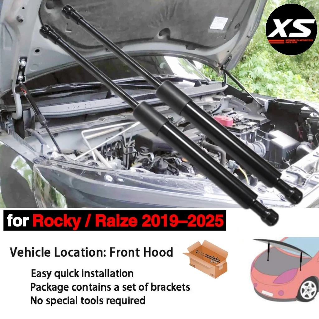 Puntales de Capó para Daihatsu Rocky 2019-2025 Toyota Raize A200 A250 A270 Perodua Ativa