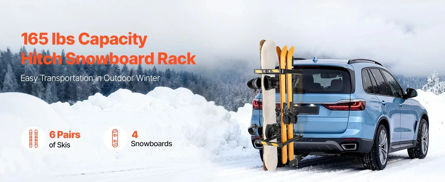 Estante plegable XMSJ para transportar esquís y tablas de snowboard